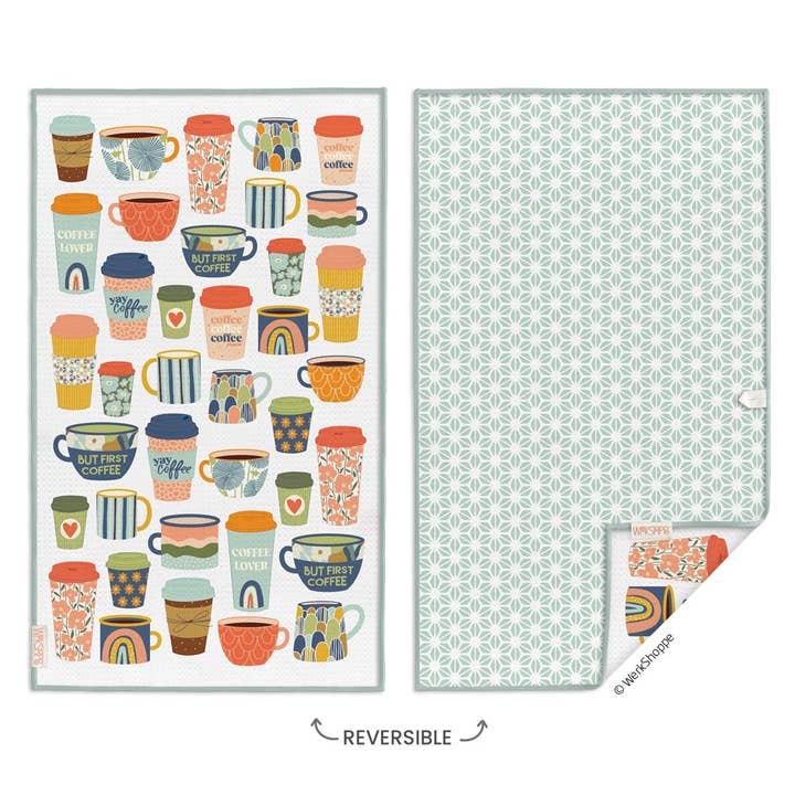 But First Coffee Microfiber Towel