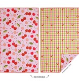 Cherry Hearts Microfiber Kitchen Dish Towel