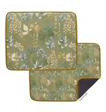 Kitchen Herbs Microfiber Dish Drying Mats, Set of 2