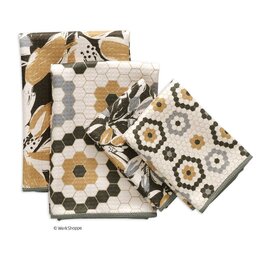 Leaf Tiles All Purpose Microfiber Towel Set, Quick Drying