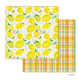 Lemon Plaid Microfiber Dishcloths, 4 Quick Drying Towels