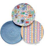 Mediterranean Summer Cotton Kitchen Trivets, Pot Holders