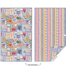 Mediterranean Summer Microfiber Kitchen Towel