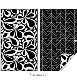 Mod Floral Tile Microfiber Towel