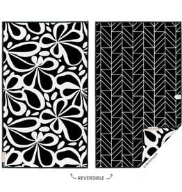 Mod Floral Tile Microfiber Towel