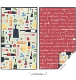 Wine & Cheese Please Microfiber Kitchen Towel