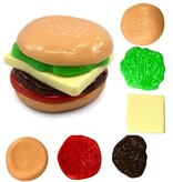 Novelty Brands Fun Doh Build A Squish Burger Stack Squish