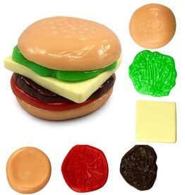 Novelty Brands Fun Doh Build A Squish Burger Stack Squish