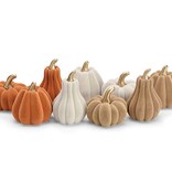 FLEURISH Mini Harvest Flocked Pumpkin (various colors)