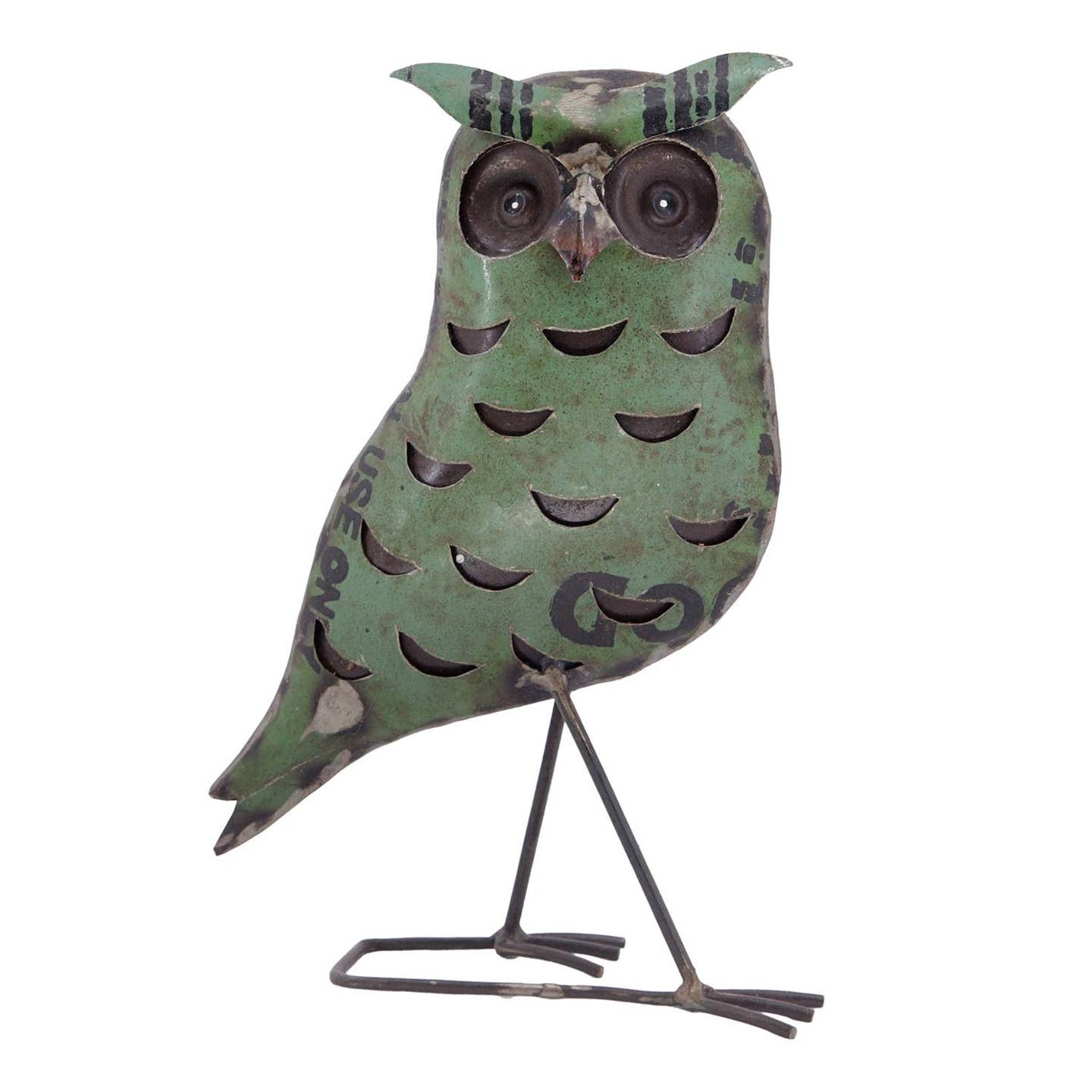 FLEURISH Recycled Metal Owl