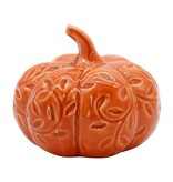 FLEURISH Small Orange Porcelain Pumpkin