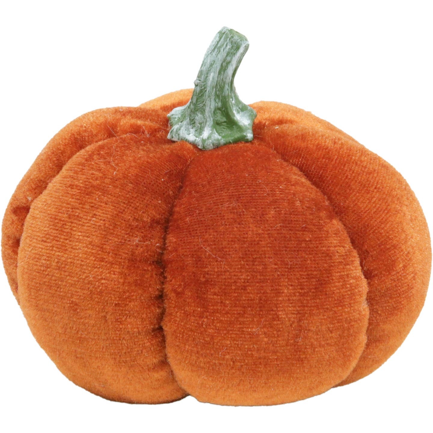 FLEURISH Medium Orange Velvet Pumpkin