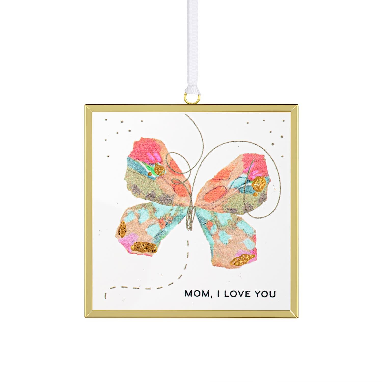 Elisabeth Hays Mom I Love You Butterfly Suncatcher - 3x3in