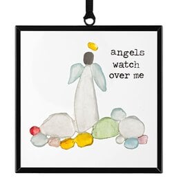 Sharon Nowlan Angels Watch Over Me Suncatcher - 3x3in