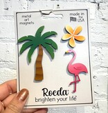 Roeda Studio Tropical Flamingo Magnets S/3