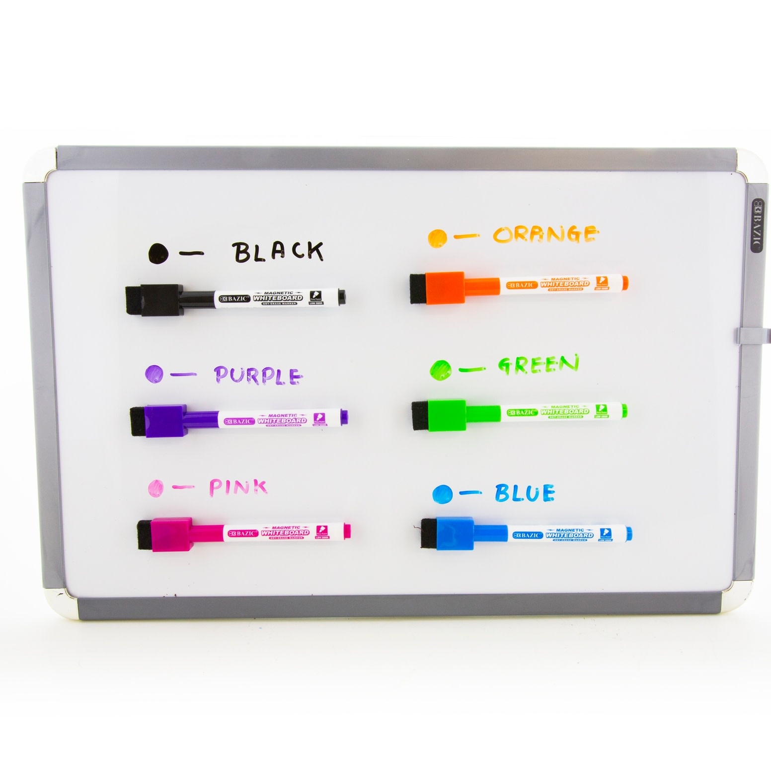 Bright Color Magnetic Dry Erase Markers w/ Eraser