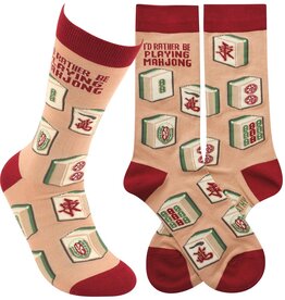 Primitives by Kathy PBK Rather Be Playing Mahjong Socks