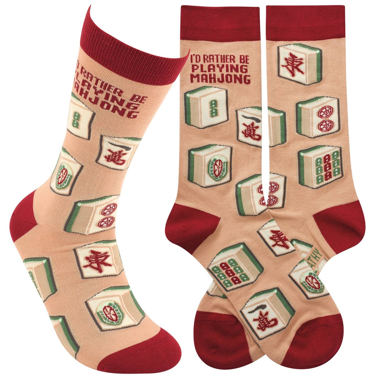 Primitives by Kathy PBK Rather Be Playing Mahjong Socks