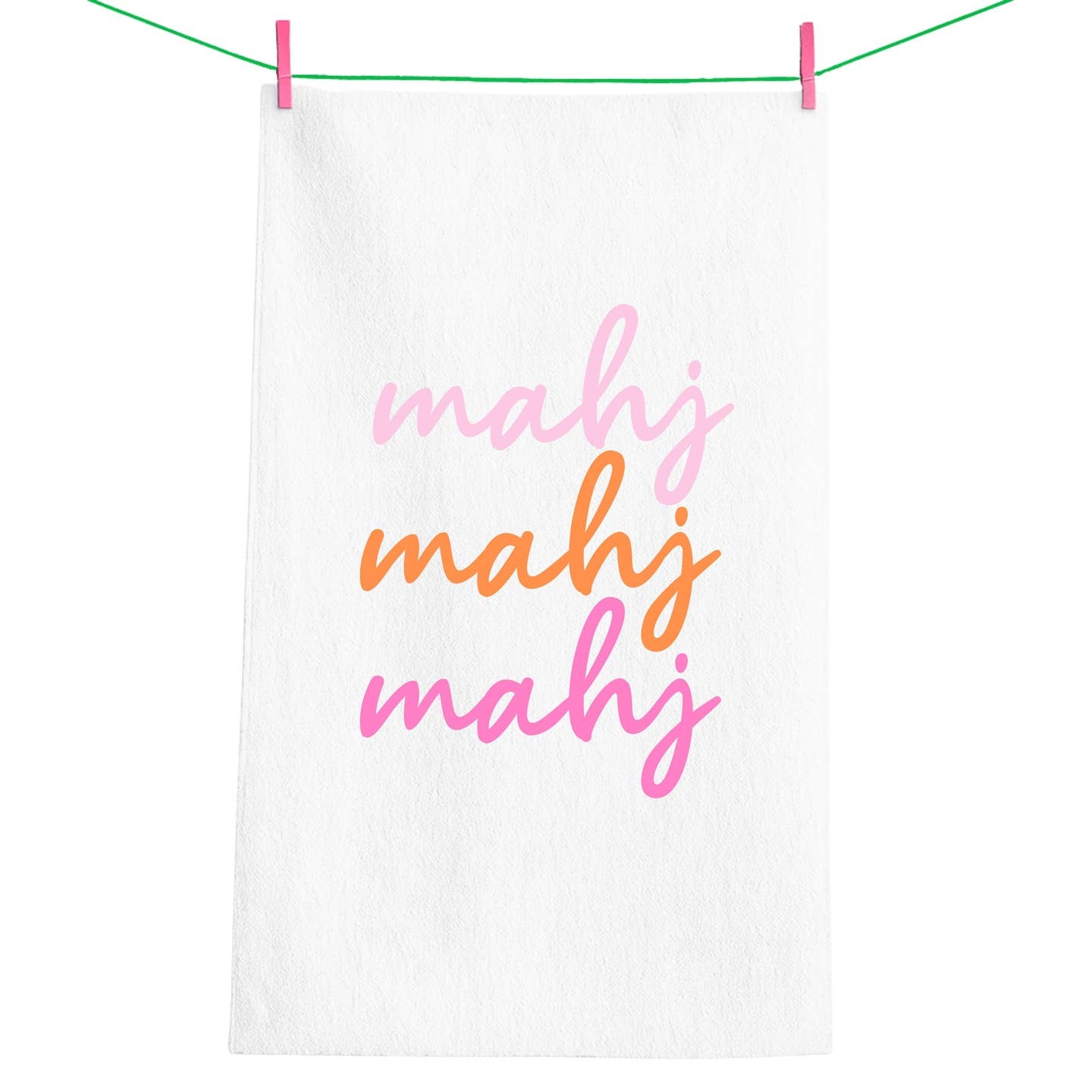Aspen Lane Mahjong gift Mahjong gift towel cute mahjong hostess | ombre