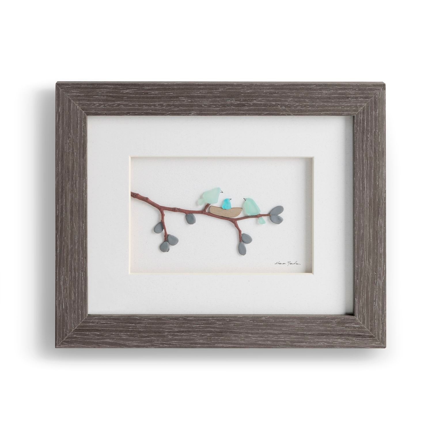 Sharon Nowlan The New Baby Gray Wall Art - 8x10in