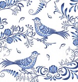 Boston International Paper Cocktail Napkins 20 Ct Porcelain Bird