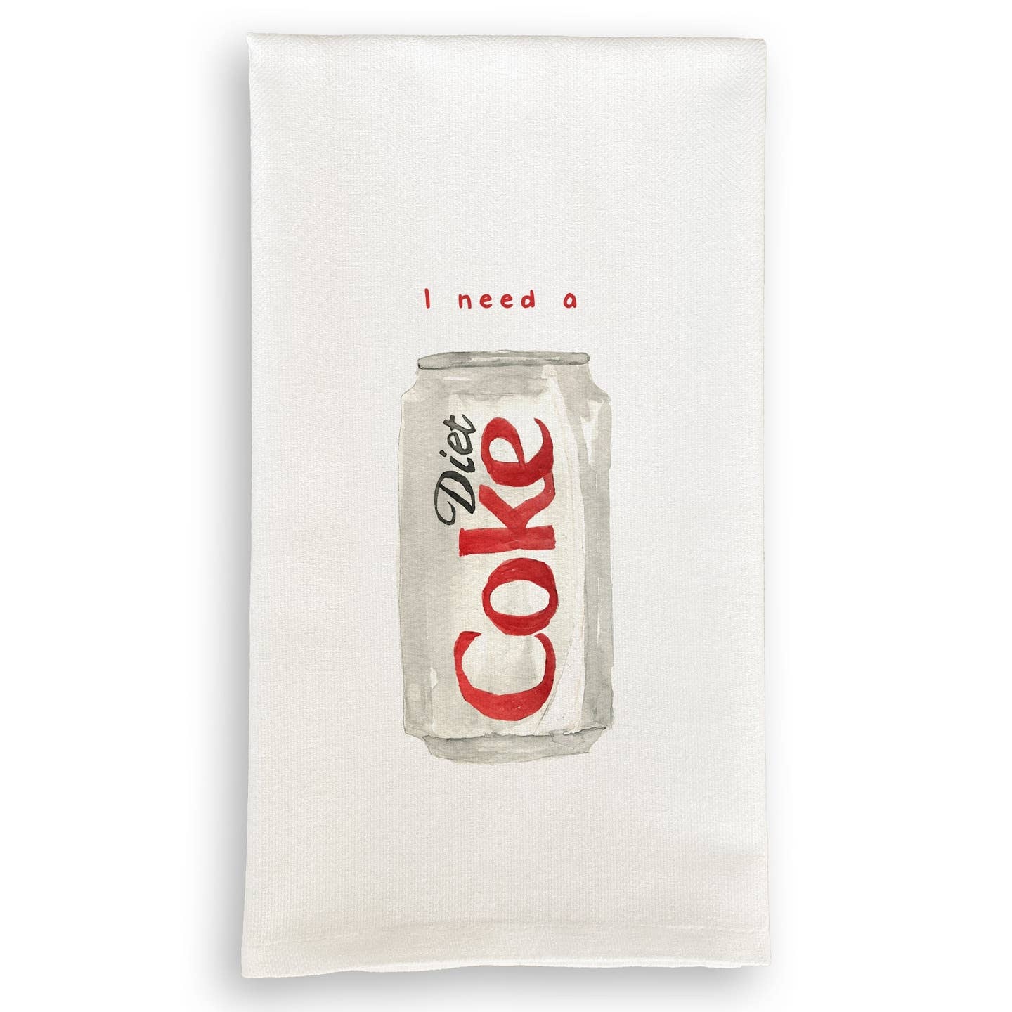 French Graffiti I Need a Diet Coke Tea Towel