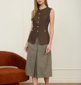 Faux Suede Vest (OUTERWEAR VEST)