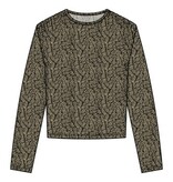 Liverpool Los Angeles long sleeve jewel neck knit top w/ shirring
