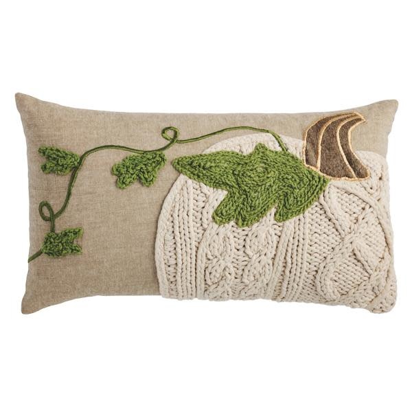 Mudpie Lumbar Pumpkin Vine Pillow