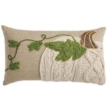 Mudpie Lumbar Pumpkin Vine Pillow