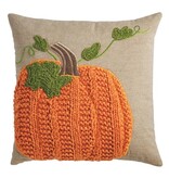 Mudpie Square Pumpkin Vine Pillow