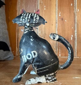 FLEURISH Recycled Metal Black Cat
