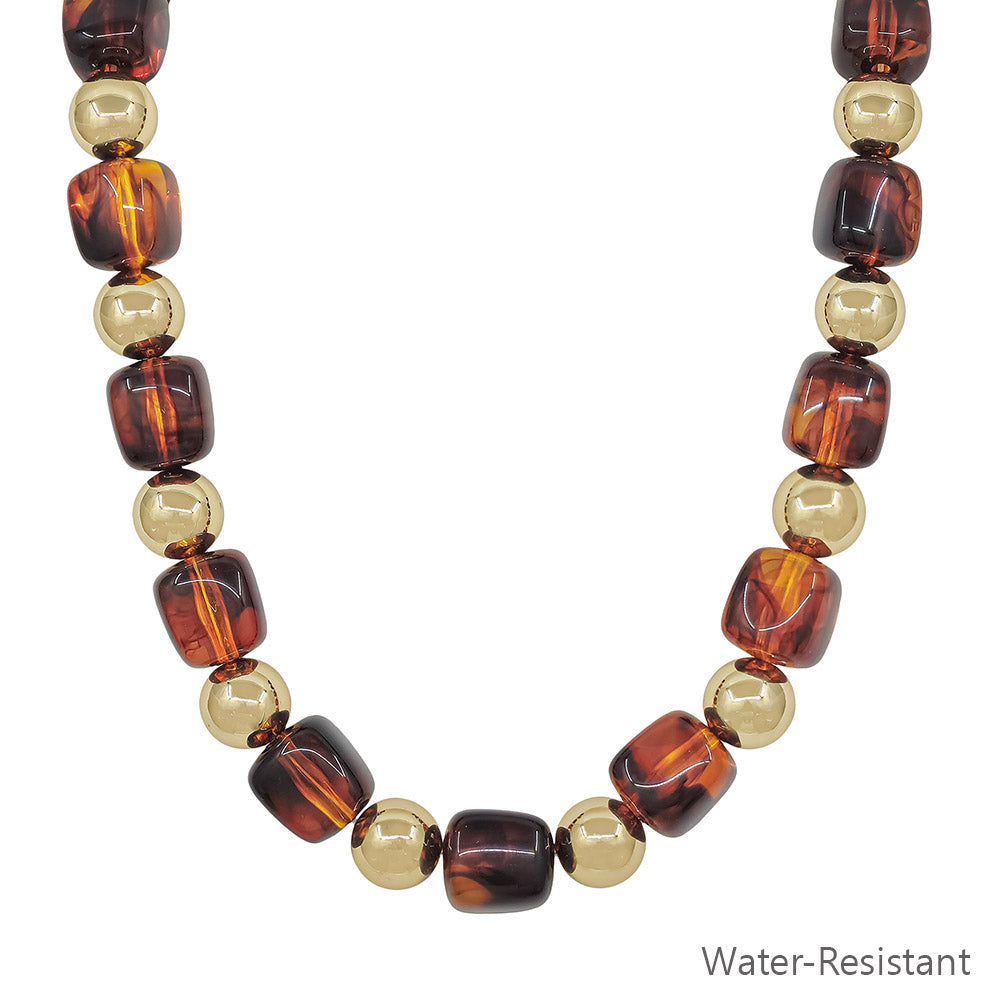Meghan Browne Style Brown Fini Necklace