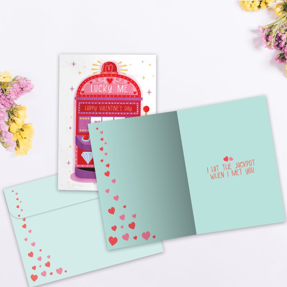 Hit the Jackpot Valentine’s Day Greeting Card