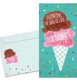 Freezer Ice Cream Money Holder Card