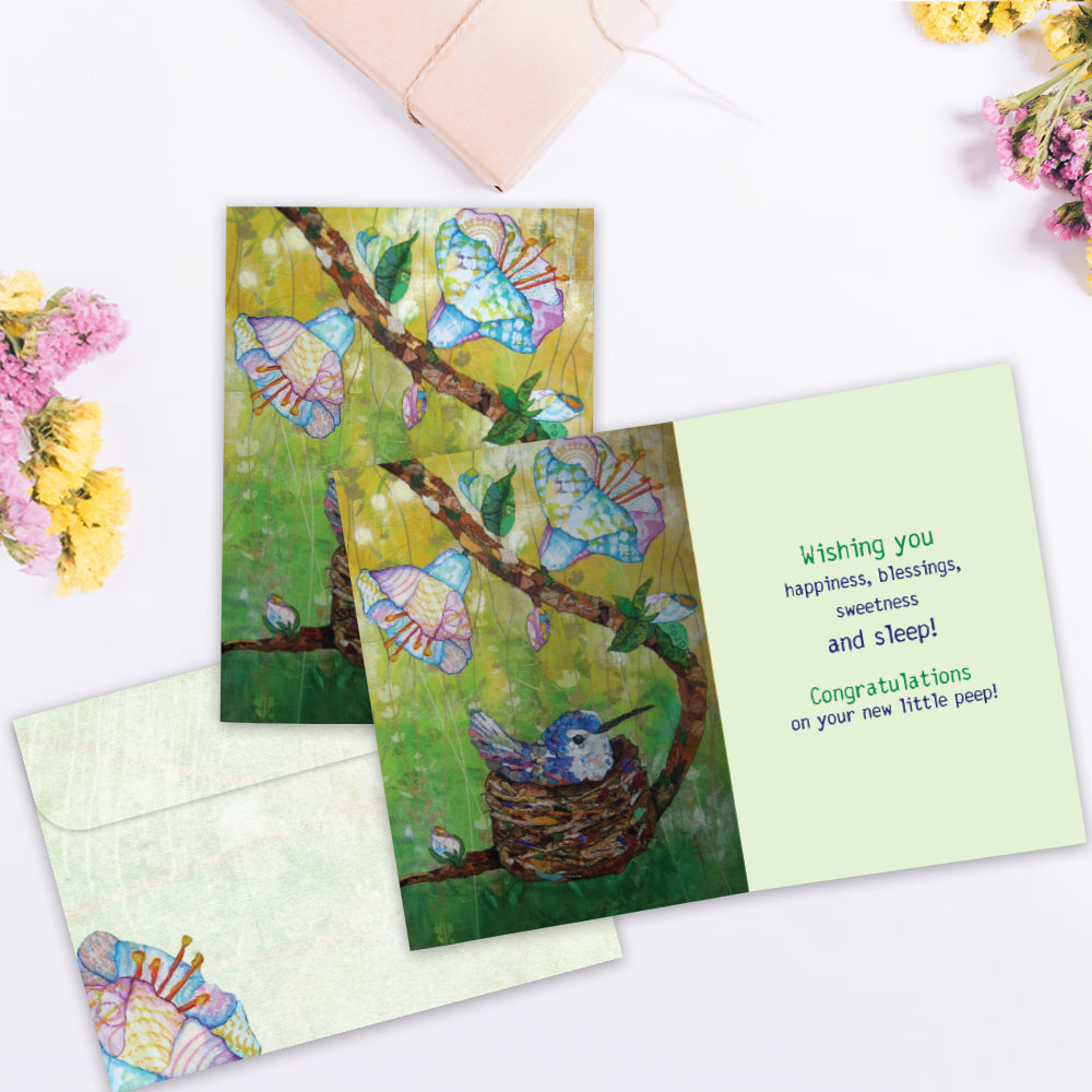 Little Nestling New Baby Greeting Card