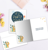 Party Time Animals Birthday Greeting Card