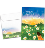 Sunset Wish Just Because Greeting Card