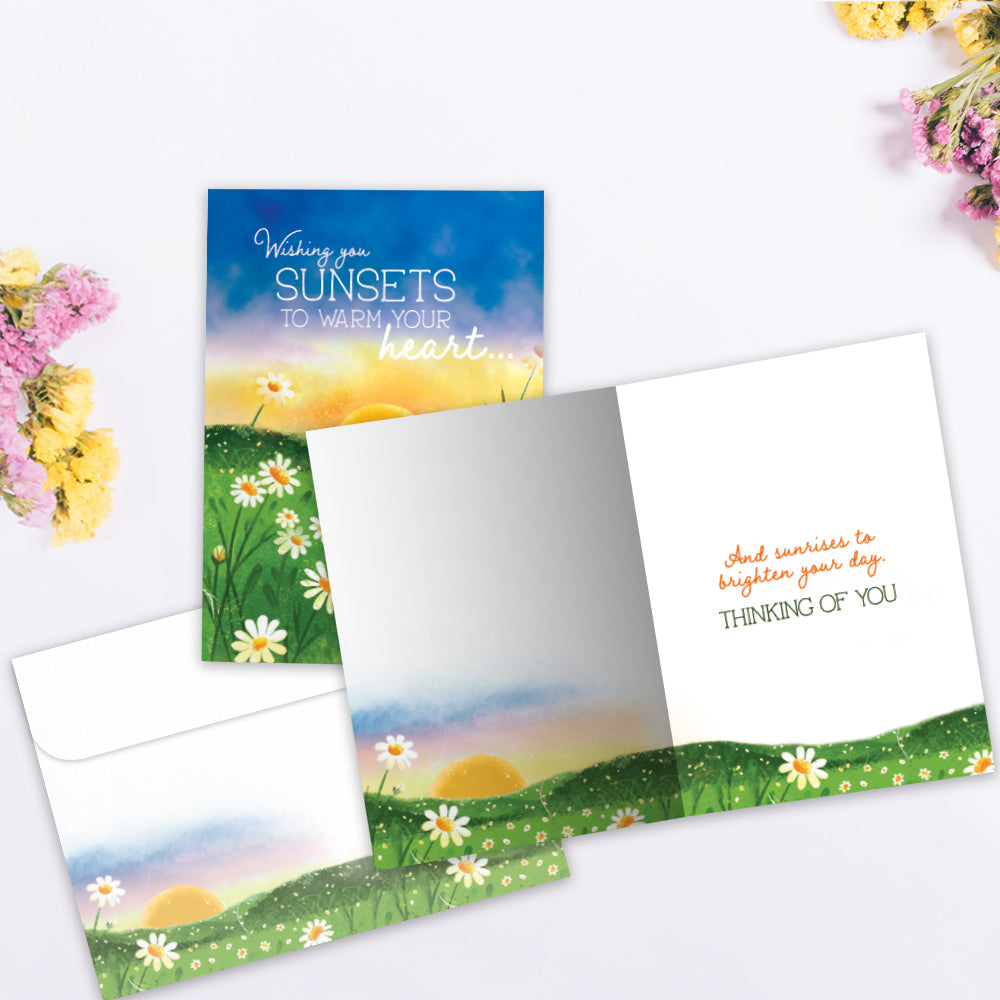 Sunset Wish Just Because Greeting Card
