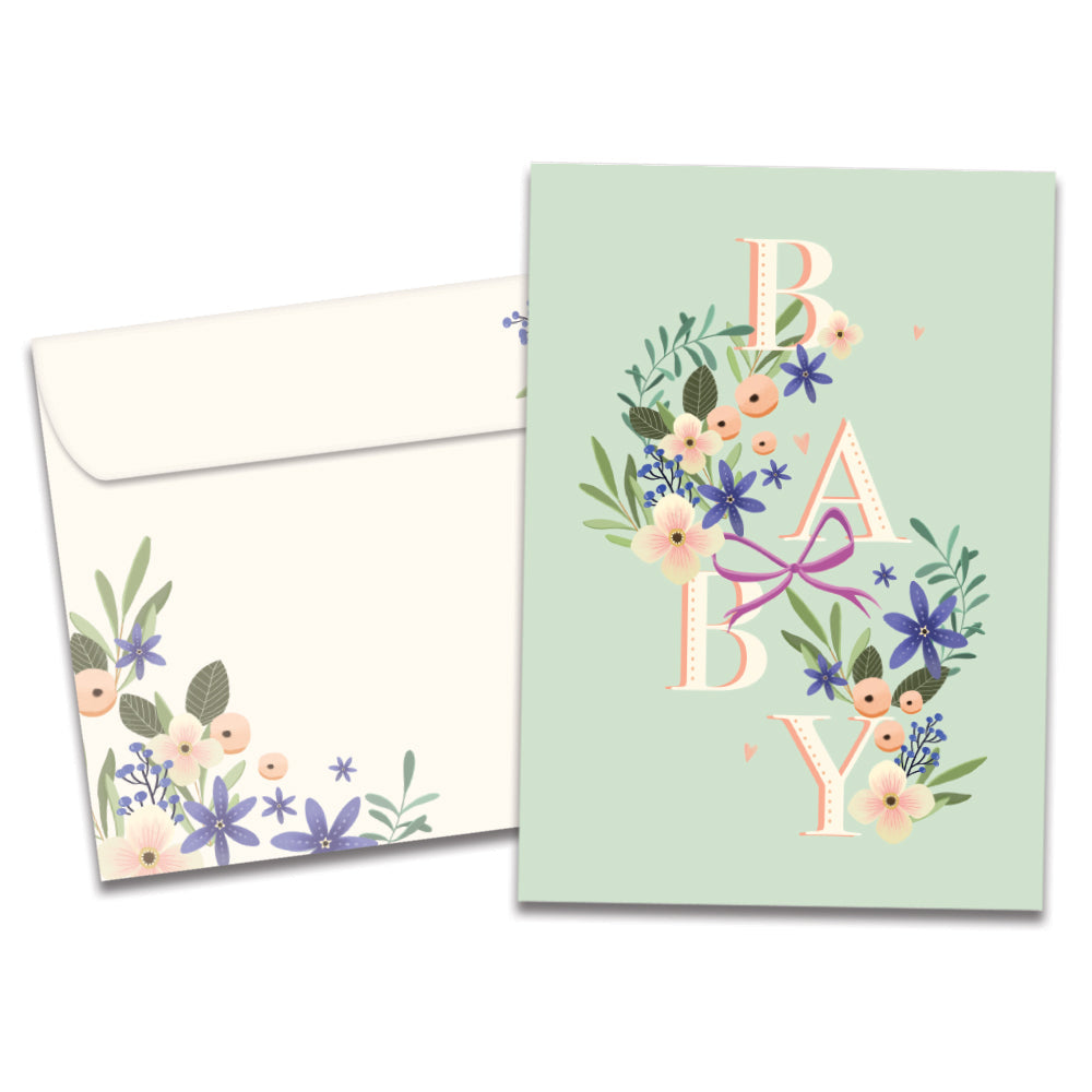 Butterfly Miracle New Baby Greeting Card