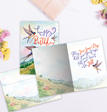 Spirits High Birds Birthday Greeting Card