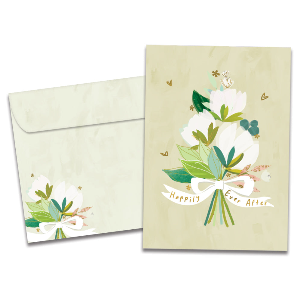 Bridal Bouquet Wedding Greeting Card
