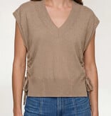 Liverpool Los Angeles vneck dolman popover sweater w/ ties