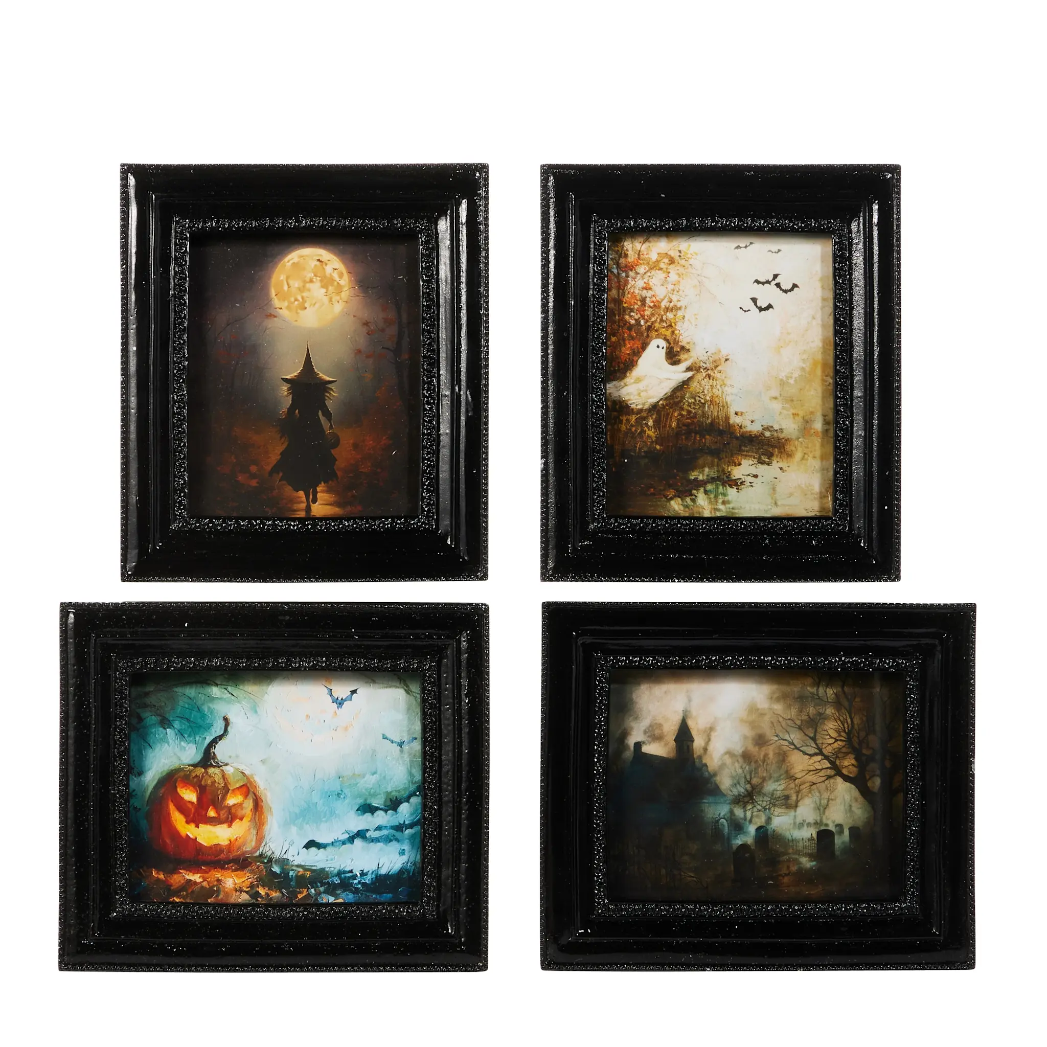 FLEURISH 6" Spooky Nights Mini Gallery Framed Print (choice of 4 styles)