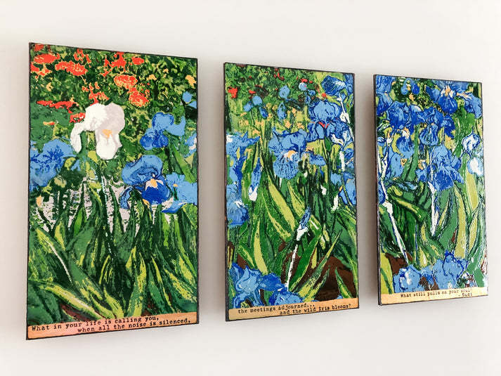 Houston Llew HL Limited: Reflections Tryptic (each panel is 24"x14")