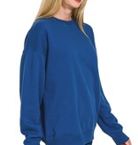 Lt Navy Fleece Crewneck Pullover Sweatshirts