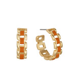 Meghan Browne Style Burnt Orange Olsen Earrings