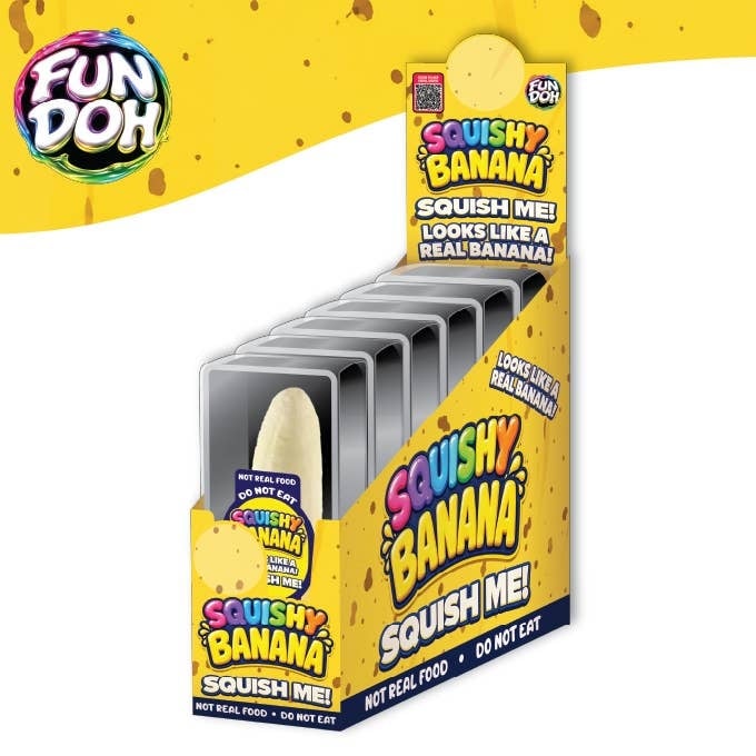 Fun Doh Squishy Banana Stress Relief Toy