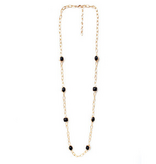 Meghan Browne Style Black Fuji Necklace