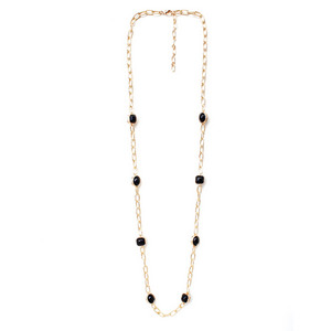 Meghan Browne Style Black Fuji Necklace
